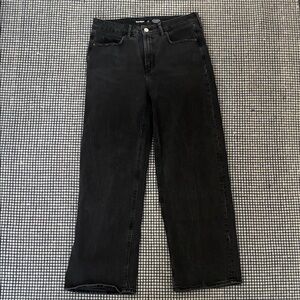 Old Navy High Rise Straight Leg Jeans - Black